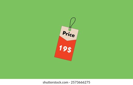 
Price label tag design vector illustration for use.