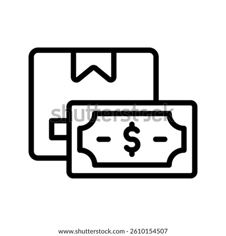 Price Line Vector Illustration On White Background.