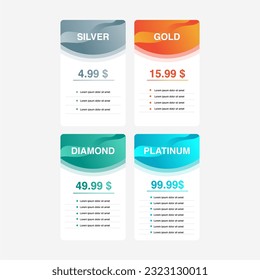 Price List Design Package Template