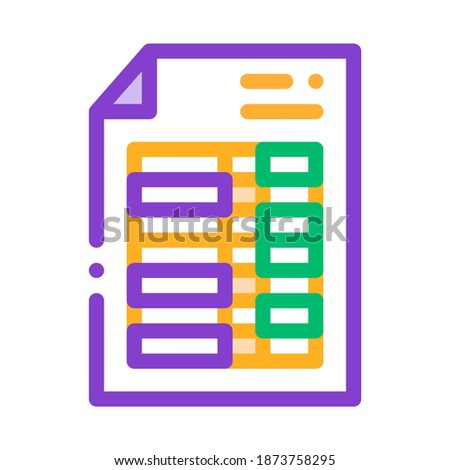 Price List Financial Document File Vector Icon Thin Line. Money On Smartphone Display And Magnifier, Web Site Financial Illustration