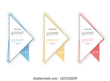 Price list for hosting, banner for the tariffs and price lists. Web elements.
