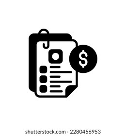 Price List icon in vector. Illustration