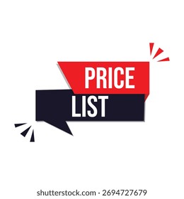 Icono de lista de Precios con fondo blanco