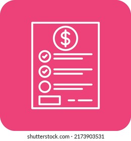 Price List vector icon. Can be used for printing, mobile and web applications.