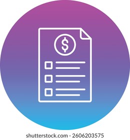 Price List vector icon. Can be used for printing, mobile and web applications.