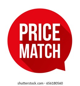 Price Match Button Speech Bubble