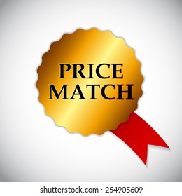 Price Match Label Vector Illustration EPS10