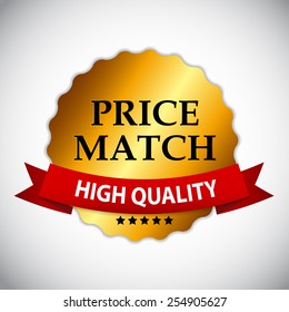 Price Match Label Vector Illustration EPS10