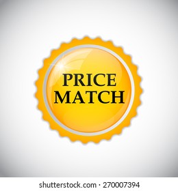 Price Match Label Vector Illustration EPS10