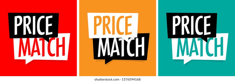 Price Match On Speech Bubble