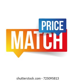 Price Match Speech Bubble Vector