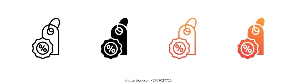 Price Multiple Style Icon Set Vector