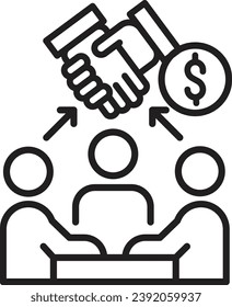 símbolo de tráfico vectorial de icono de negociación de precios