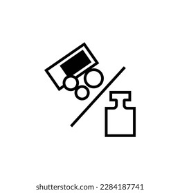 Icono de signo de precio por unidad de peso aislado en fondo blanco. Símbolo gráfico moderno, simple, vector, icono para el diseño de sitios web, aplicación móvil, ui. Ilustración vectorial