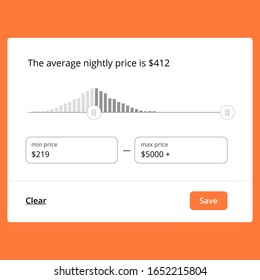 price picker website component ui vector