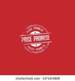 Price Promise Stamp. Rubber Stamp With The Text Price Promise. Price Promise Label, Badge, Logo,seal