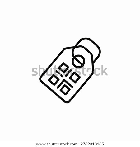 price qr icon sign vector