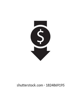 price reduce vector icon design template