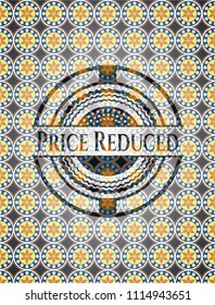 Price Reduced arabesque emblem background. arabic decoration.