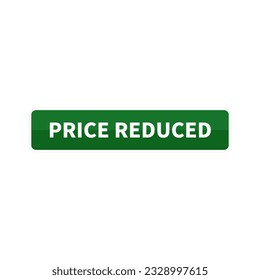 Precio Reducido En Forma De Rectángulo De Color Verde Para Promoción
