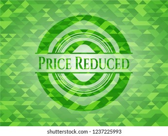 Price Reduced green mosaic emblem