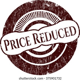 Price Reduced grunge style stamp