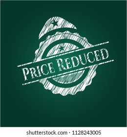 Price Reduced written on a blackboard