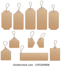 Price or Sale tags and labels vector template set