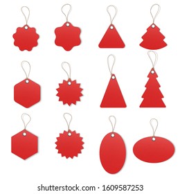 Price or Sale tags and labels vector template set