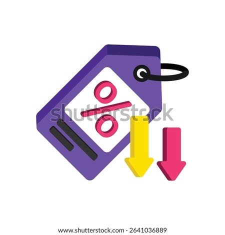 Price Slash Vector style icon. Eps 10 file