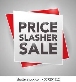 PRICE SLASHER SALE, poster design element