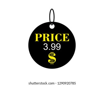Price sticker 3,99 $