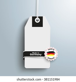 Price sticker with label and text Made in Germany. Eps 10 vector file.