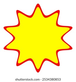 price sticker, sale or discount sticker, sunburst badges icon. Stars shape with different number of rays. Special offer price tag. starburst promotional badge, shopping labels