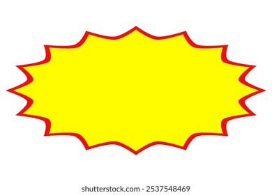 Price sticker, sale or discount sticker, sunburst badges icon. Special offer price tag. starburst promotional badge, shopping labels,Cartoon comic style.