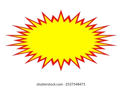 Price sticker, sale or discount sticker, sunburst badges icon. Special offer price tag. starburst promotional badge, shopping labels,Cartoon comic style.