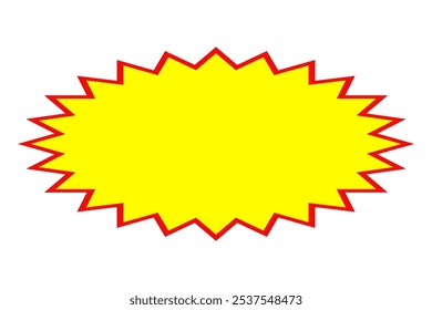 Price sticker, sale or discount sticker, sunburst badges icon. Special offer price tag. starburst promotional badge, shopping labels,Cartoon comic style.