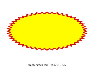 Price sticker, sale or discount sticker, sunburst badges icon. Special offer price tag. starburst promotional badge, shopping labels,Cartoon comic style.