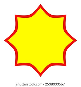 Price sticker, sale or discount sticker, sunburst badges icon. Stars shape with different number of rays. Special offer price tag. starburst promotional badge, shopping labels