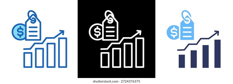 Precio Surge Icon Ilustración vectorial triplestyle