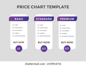 Price Table Template. Business Plan Price List. Product Package Price. Subscription Package Pricing Comparison
