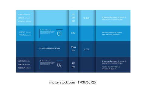 Preistabelle, Vorlage, Preisbanner, Diagramm. Infografik-Element. Vektorillustration.