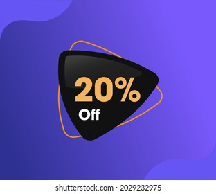 Price Tag 20%Off - Triangle