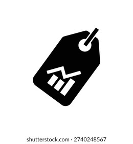 Price Tag with Analytics Chart Icon