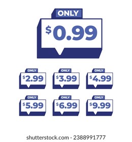 Price tag banner. Sale banner design template.