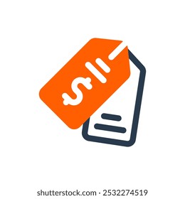 Price Tag for Black Friday Vector Icon