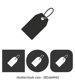 Price tag   -  black and white icons. Vector illustration. 