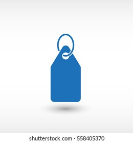 Price tag -  blue vector icon