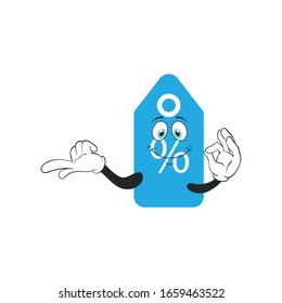 diseño de caricaturas de precio con expresión