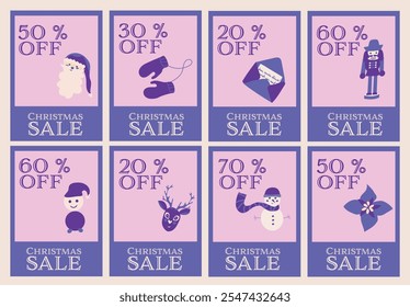 price tag for Christmas, 20 % off 50 % off